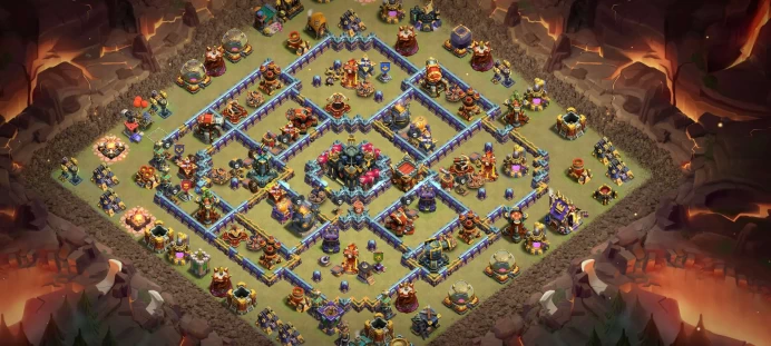 Th 17 Level 225 | Hero (77/95/70/35) | 54 Equipment Epic | 10 Magic Items | 6 Hero Skin | War Stars | 4 Gems