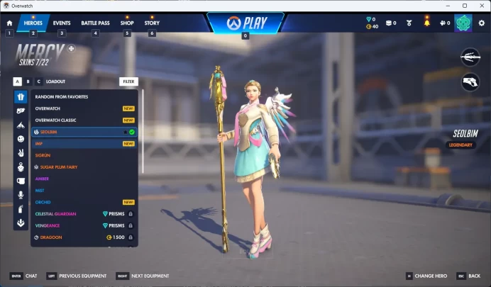 Mercy / Overwatch 2 / 3 Gold Weapons / Full Mail Access/ see the picture / Please Read Description/ yy1