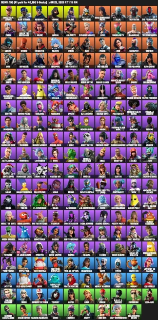199 Skins | OG STW | IKONIK | Glow
