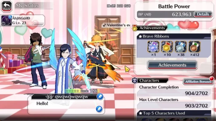 [GLOBAL]50K Orb|10th Anniv(Rukia,Ichigo),Valentine2026(Yachiru,Rukia),Aizen Renewed,Ururu,Kon,Etc|5K AccTic|Klab ID(BBS2372)