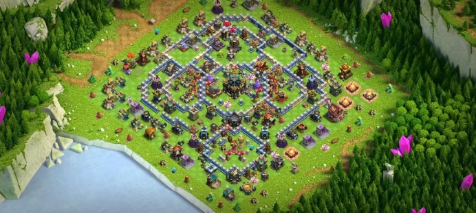Th 17 Level 214 | Hero (62/68/50/15) | 6 Equipment Epic | 14 Magic Items | 3 Hero Skin | War Stars | 319 Gems