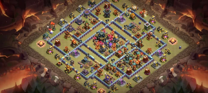 Th 17 Level 223 | Hero (80/93/60/40) | 4 Equipment Epic | 9 Magic Items | 3 Hero Skin | War Stars | 46 Gems