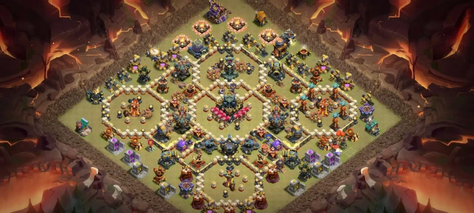Th 17 Level 233 | Hero (100/100/75/50) | 7 Equipment Epic | Magic Items | 11 Hero Skin | War Stars | 293 Gems