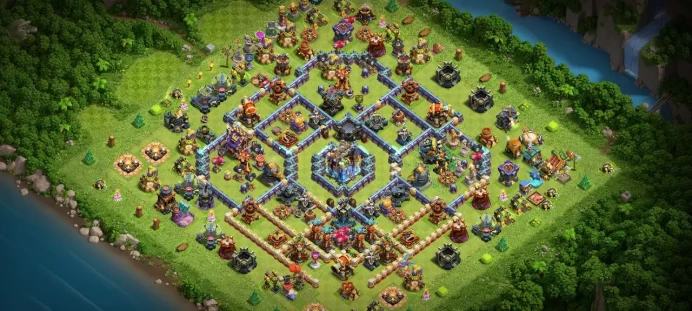 Townhall 18 Almost Max Level 238 | Hero (100/100/75/50) | 3 Equipment Epic | 11 Magic Items | 3 Hero Skin | War Stars | 1072 Gems
