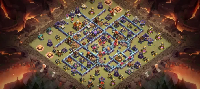 Th 16 Level 208 | Hero (94/90/57/31) | 5 Equipment Epic | 17 Magic Items | 6 Hero Skin | War Stars | 340 Gems