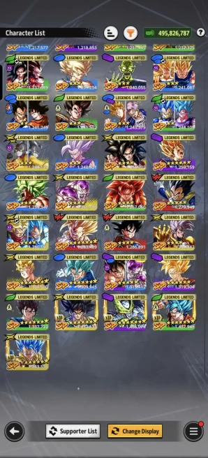 D927-IOS+Android-Nice Account-11 UL(SS4 Goku+SS Goku+Goku Uis+SS4 Vegeta+Hit+Gohan+Super Vegito)+41 Legends+Vip Equipment+Good Team PVP