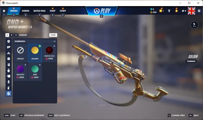 2 Gold Weapons / Full Mail Access / see the picture / Please Read Description / arnnv