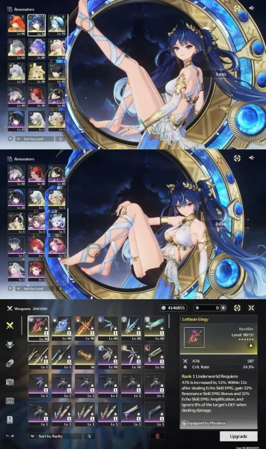 All Platform - EU - Union69 - 23 Character 12 5'Star - 8 Weapon 5'Star - Augusta - Iuno - Lynae - Phrolova - Shorekeeper - Code1498