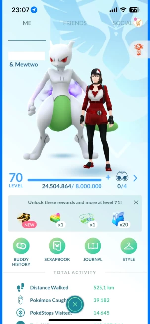 Level 70, 3 Legendary IV100, 22 Pokemon 3000CP+, 131 Shiny, 212 Legendary, 172 IV 100, 15 Shiny Legendary, 89 Shadow Legendary