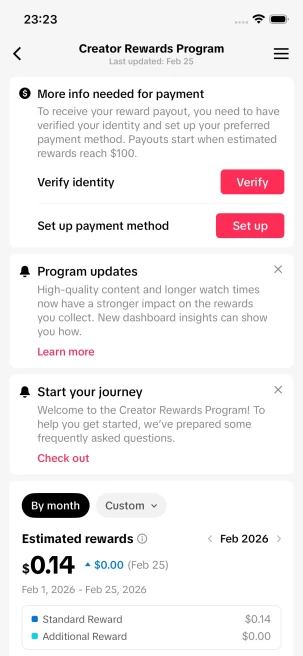 Instanly Delivery/ Monetized 17K Real Followers+110K Real Likes Account/ Creator Rewards Program Activated/ Live Stream/ Full Access