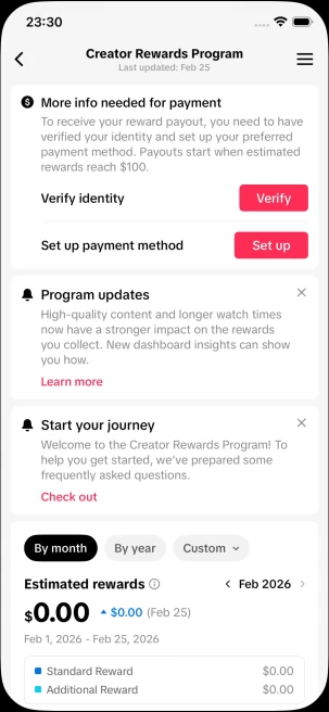 Instanly Delivery/ Monetized 10K Real Followers+120K Real Likes Account/ Creator Rewards Program Activated/ Live Stream/ Full Access