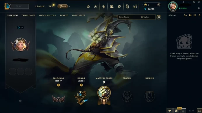 OCE - SAFE SEASON16 IRON 4 0LP | 53200 BE | PLACEMENTS DONE | 2W 20L | INSTANT DELIVERY | LOW MMR | UNVERIFIED EMAIL | IRON IV | #2879