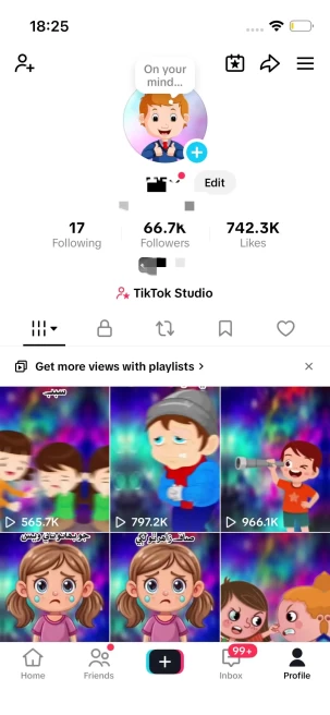 Instanly Delivery/ Monetized 66K Real Followers+740K Real Likes Account/ Creator Rewards Program Activated/ Live Stream/ Full Access