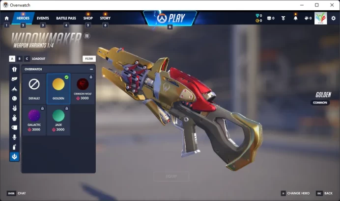 NOIRE / 5 Gold Weapons / Full Mail Access / see the picture / Please Read Description / RhondaWa