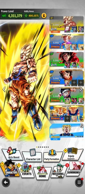 D903-IOS+Android-6 UL(SS4 Goku+SS4 Vegeta+SS Goku+Super)+38 Legends+Good Equipment+Nice Team GT+Daima+SS2 Gohan Full Red Star+SS3 Mini Vegeta