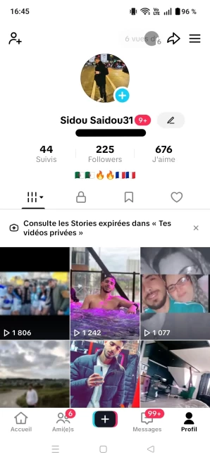 [Code 9400] Local France / 225 Followers + 676 Likes / Real Followers / Very Rare