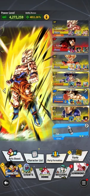 D906-IOS+Android-6 UL(SS4 Vegeta+SS Namek Goku Full Red Star+Super Vegito)+36 Legends+Good Equipment+19 Zenkai+Good Team+Bardock Zenkai+Gotenks
