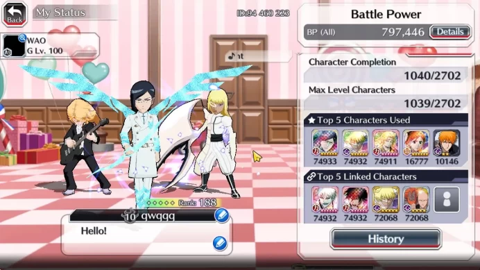 [GLOBAL]51K Orb|TYBW26 Uryu,Ichigo,10th Anniv[Rukia,Ichigo],Renewd[Byakuya,Aizen],Duo Crescnt,Etc|6,6K AccTicket|KlabID(BBS2383)