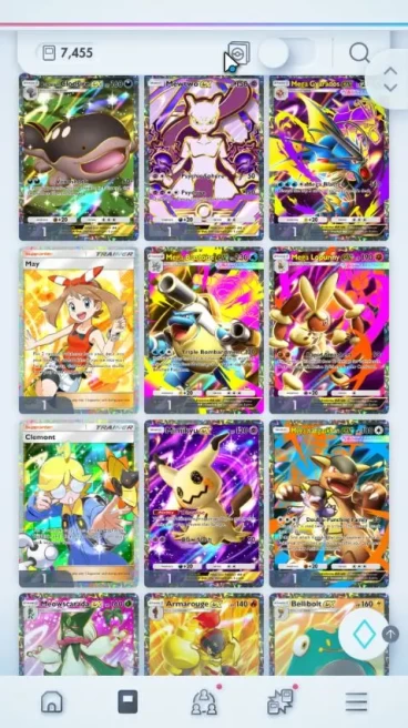 EN 7.5k+Card|138EX|1 Crown (Solgaleo) 36Shiny|MEGA Deck Ready(Kangas,Gardevoir)Meowscrada,Bellibolt|310k Dust|Nintendo(PKM1046)