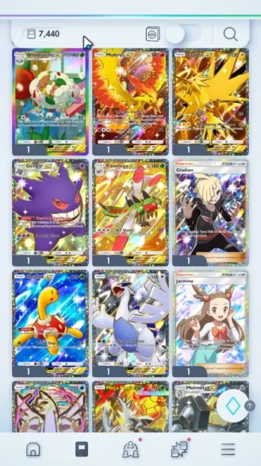 EN 7.4k Card|122EX|2 Crown (Arceus&Quick-Grow) 44 Shiny|MEGA Deck(Mawile,Kangas)Armarouge,Meowsrada|317k Dust|Nintendo(PKM1048)