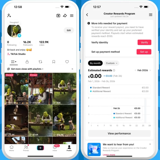 [Discounted] France Monetized Creator Rewards Program Account | 16K Authentic Followers & 122K Likes | Verified Screenshots + Instant Delivery