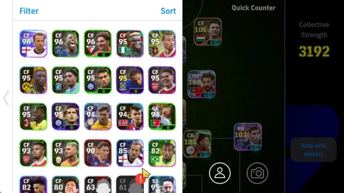Mobile|Andrea Pirlo[Vision Pass,Phenom Pass],Matheus Cunha[Acceleration Burst,Blitz Curler],Etc|TakeEmail(EF1287)