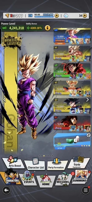 D942-IOS+Android-Good Account-9 UL(SS Goku+Frieza+SS4 Goku+SS4 Vegeta+Goku Uis+Super Vegito)+53 Legends+Vip Equipment+Many Good Team PVP+Strong