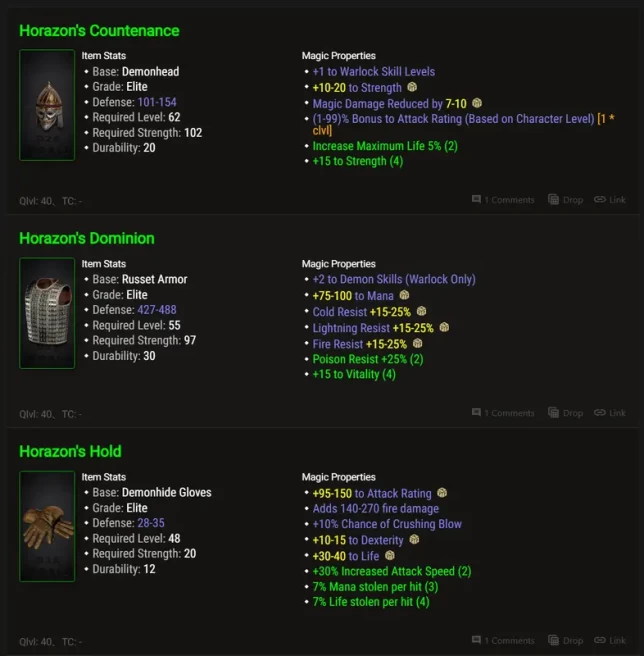 [S13 Ladder Softcore] Horazon's Splendor (Warlock Full Set) - FAST DELIVERY