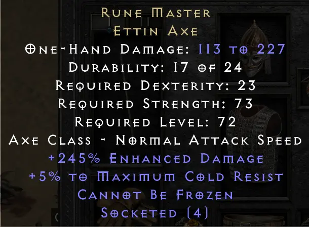 [S13 Ladder Softcore] Rune Master (245ed/4os) - INSTANT DELIVERY