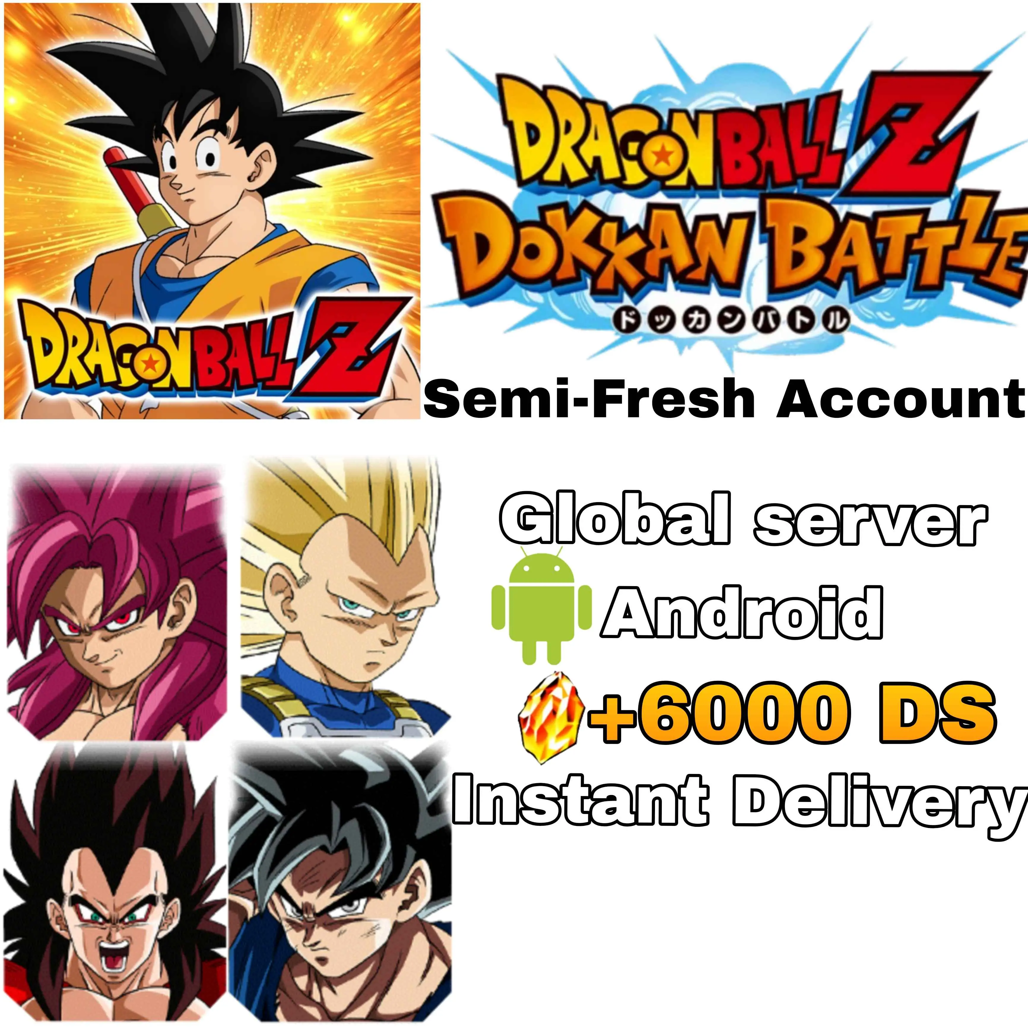 Compte Dragon Ball Dokkan Battle Global - Prêt à Jouer - Compte Android Bien Entretenu