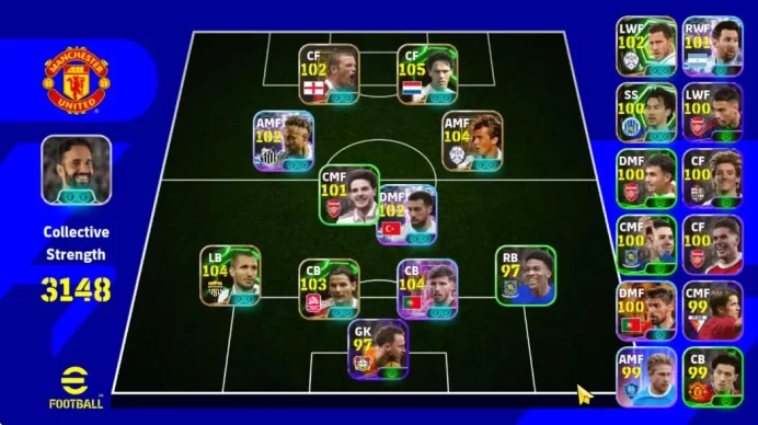 Mobile|Neymar Jr(Blitz Curler),Orkun Kokcu(Visionary Pass),Steve Mcmanaman(Momentum Dribbling),Etc|TakeEmail(EF1352)