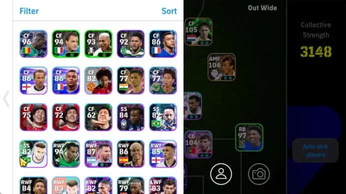 Mobile|Neymar Jr(Blitz Curler),Orkun Kokcu(Visionary Pass),Steve Mcmanaman(Momentum Dribbling),Etc|TakeEmail(EF1352)