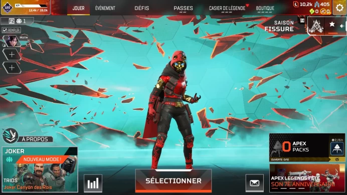 [Code 9407] [EA/PSN] Account Lvl 120 | 10.2K Crafting Metals + 20 Legendary | Legendary Wraith, Octane & Horizon Skins