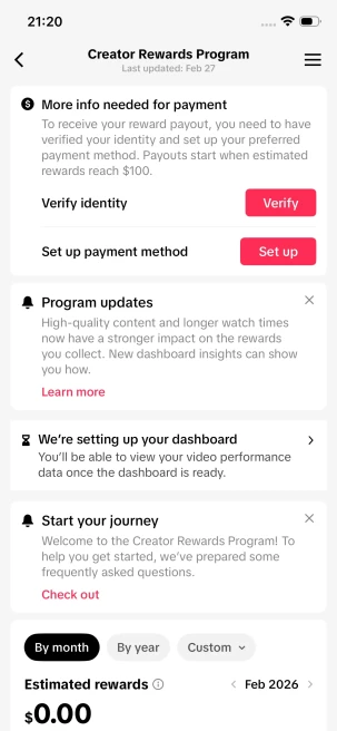 Instanly Delivery/ Monetized 15K Real Followers+420K Real Likes Account/ Creator Rewards Program Activated/ Live Stream/ Full Access