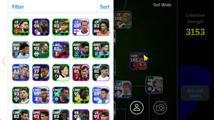 Mobile|Blitz Curler(Neymar Jr,Rizal),Edged Crossing(Mikael Silvestre),Phenomenal Pass(Eden Hazard),Etc|TakeEmail(EF1355)