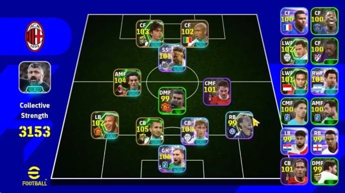 Mobile|Blitz Curler(Neymar Jr,Rizal),Edged Crossing(Mikael Silvestre),Phenomenal Pass(Eden Hazard),Etc|TakeEmail(EF1355)