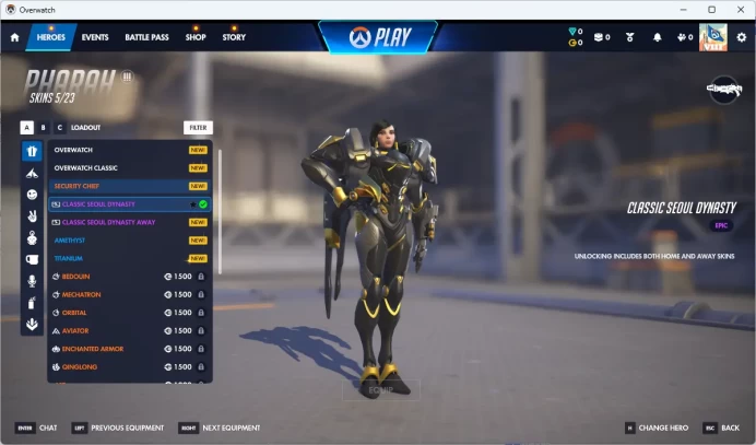 CLASSIC SEOULDYNASTY / CLASSIC SEOUL DYNASTY AWAY / KERRIGAN /Overwatch 2 / Full Mail Access / see the picture / Please Read Description / Justi