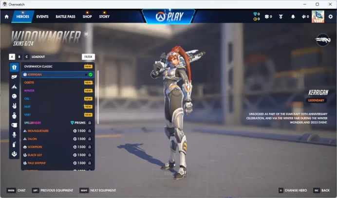 CLASSIC SEOULDYNASTY / CLASSIC SEOUL DYNASTY AWAY / KERRIGAN /Overwatch 2 / Full Mail Access / see the picture / Please Read Description / Justi