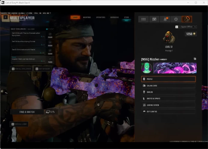 Call of Duty: Modern Warfare III /Level 818 /Call of Duty:Black Ops 6/Level 51/Full Mail Access/see the picture/Please Read Description / KarlaR
