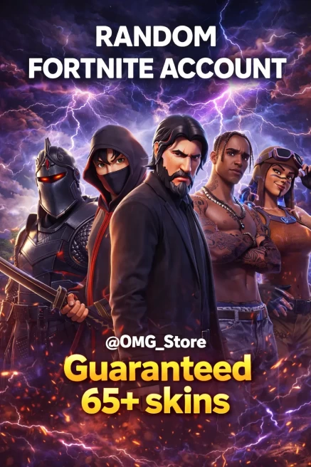 GUARANTEED 65 + SKINS | HIGH CHANCES TO GET: BLACK KNIGHT+IKONIK+RENEGADE+OMEGA+TRAVIS SCOTT | FULL ACCESS | INSTANT DELIVERY