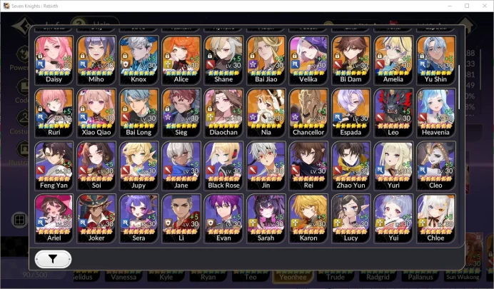 GLOBAL SEA ENDGAME| Full 5 Ex-7k & 17 TC6+ (Wukong,Kyle,Radgrid,Pallanus,YeonheeIdol,etc) |CompeArena| Google|Check SS (SKR1061)