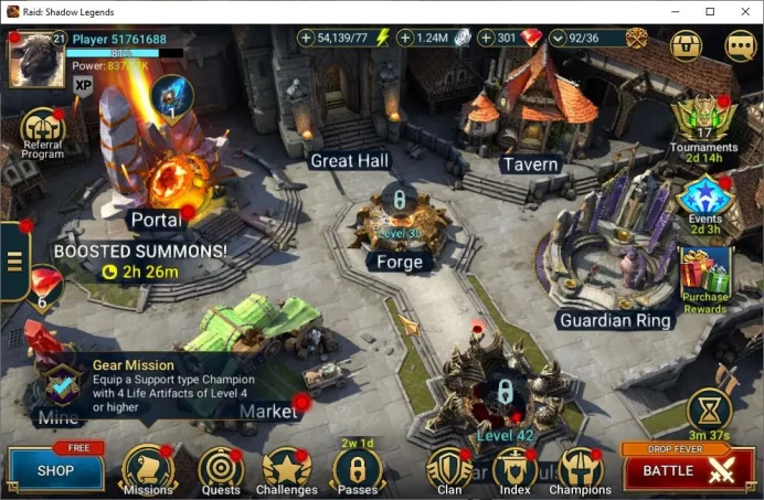 Lv21 837K Power|1 Mythical(Galathir)|22 Legendary (Ninja,Rathalos,Deathknight,Wukong,Xenomorph,Etc)|54K Energy|Plarium|(RSL1256)