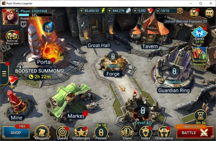 Lv6 891K Power|5,5K Gems|1 Mythical(Galleus)|24 Legendary (Kymar,Ninja,Rathalos,Wukong,Ezio,Etc)|85K Energy|Plarium|(RSL1257)