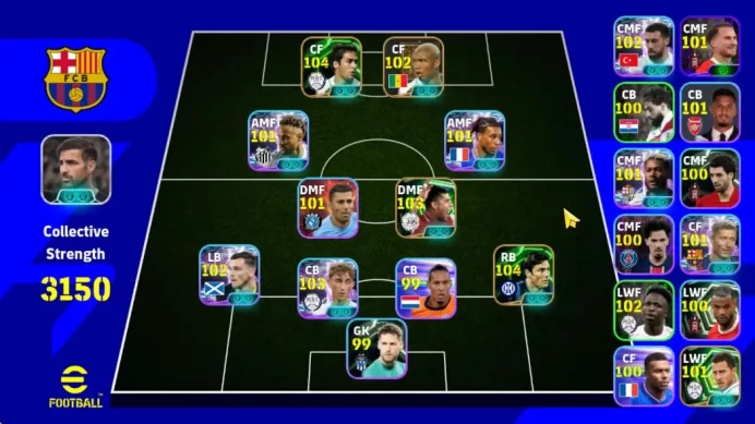 Mobile|Blitz Curler(Neymar Jr,Michael Olise),Visionary Pass(Rijkaard,Orkun Kokcu),Fortress(Javier Zanetti),Etc|TakeEmail(EF1363)