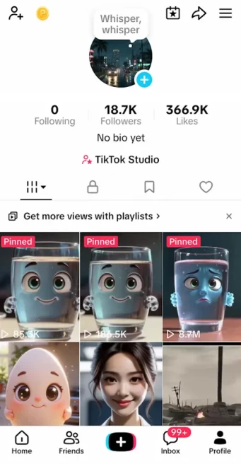 Instanly Delivery/ Monetized 18K Real Followers+366K Real Likes Account/ Creator Rewards Program Activated/ Live Stream/ Full Access