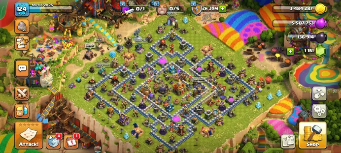 Th 16 Blue Wall Semi Max◆Hero: 44,57,39,20◆Epic SB+SB/MM,FA/FB/RS◆Full Magic Item