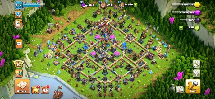 Th 18 Semi Max▰Total 14 Epic (3 Epic Max)▰4 Hero High Lvl▰Good Defense