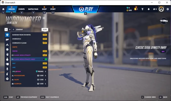 CLASSIC SEOUL DYNASTY AWAY / Full Mail Access / see the picture / Please Read Description / bnhtj