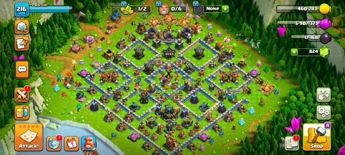 Th 17 Donate Account▰Half of hundred Lvl Hero▰Obstacle, Xmas tree