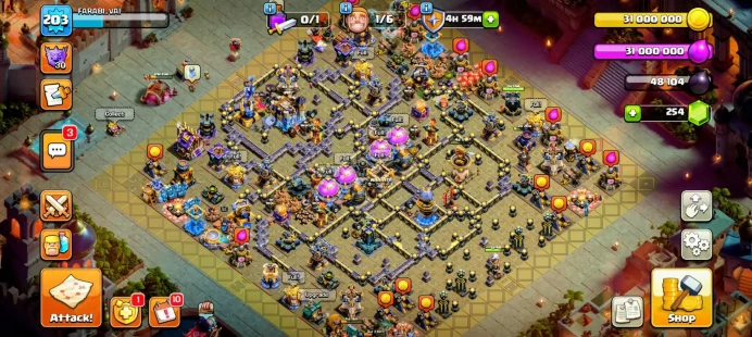 Th 18 Max▰3 Hero Max▰9 Epic - 4 Epic Max▰Name Change 500 Gems